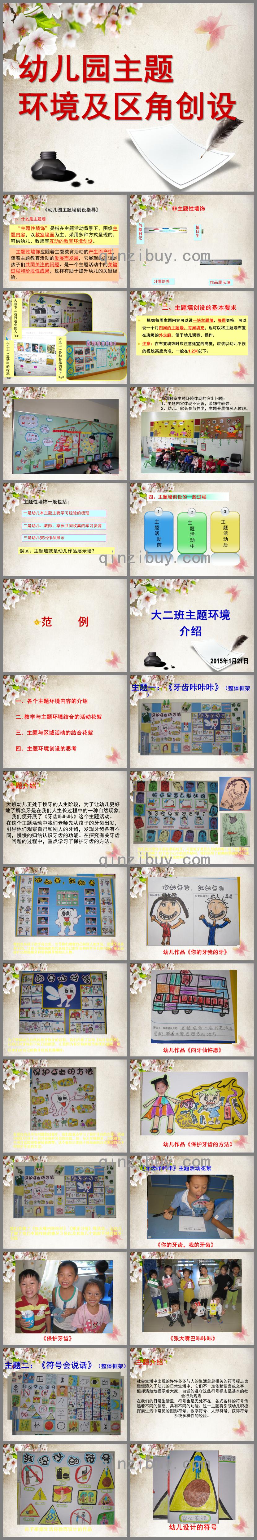 幼兒園班級主題墻設計及區域設計培訓PPT課件