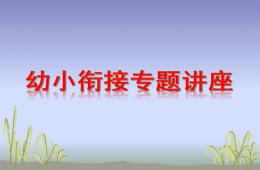 幼小銜接專題講座PPT課件