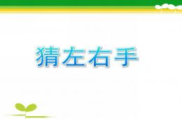 大班綜合猜左右手PPT課件