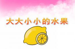 中班科學大大小小的水果PPT課件