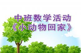 中班數學小動物回家PPT課件