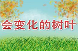 中班美術會變化的樹葉PPT課件