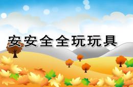 大班安全安安全全玩玩具PPT課件