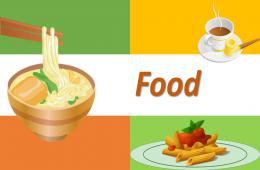 幼兒園英語food的PPT課件