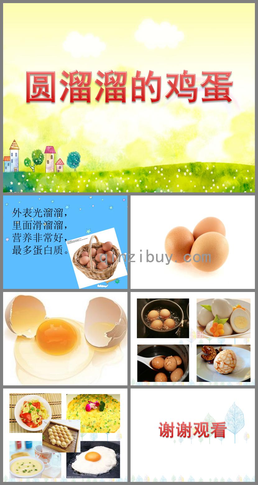 中班健康圓溜溜的雞蛋PPT課件