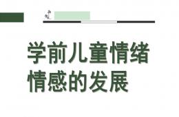 幼兒園學前兒童情緒情感的發展PPT課件