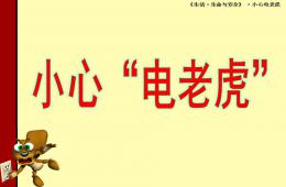 中班健康可怕的電老虎PPT課件