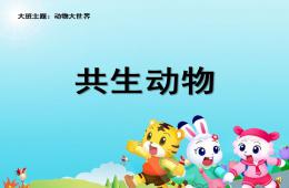 大班主題共生動物PPT課件音頻