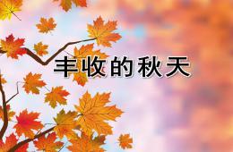 中班社會(huì)豐收的秋天PPT課件