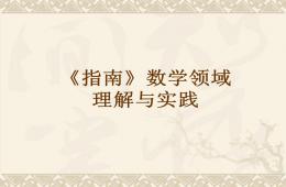 指南數學領域培訓PPT課件