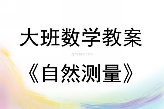 大班數(shù)學(xué)《自然測量》教案反思
