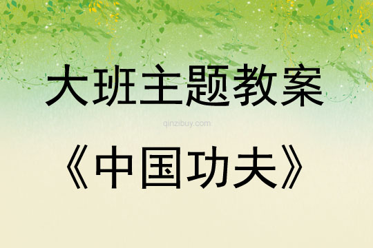 大班主題活動教案：中國功夫教案