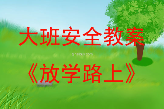 大班安全活動教案：放學路上教案