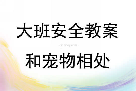 大班安全和寵物相處教案