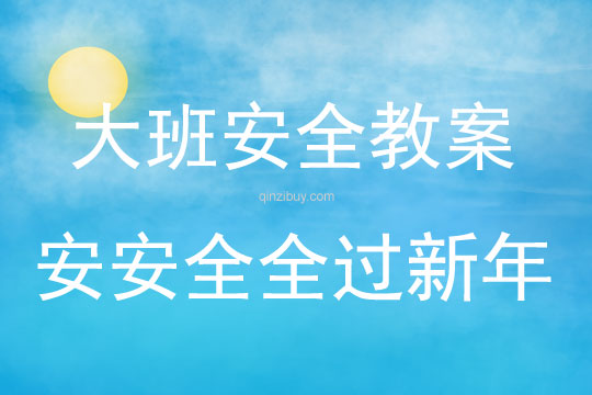 大班安全安安全全過新年教案