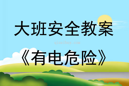 大班安全有電危險教案