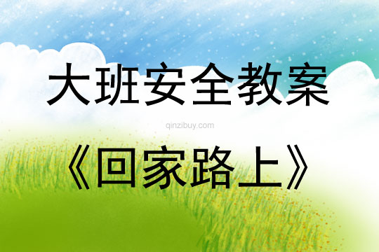 大班安全活動教案：回家路上教案