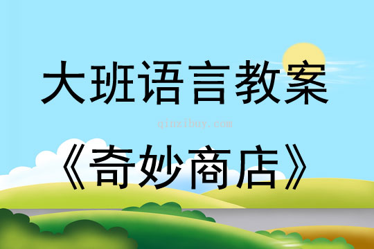 大班語言活動《奇妙商店》教案反思