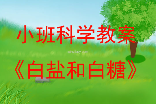 小班科學(xué)白鹽和白糖教案