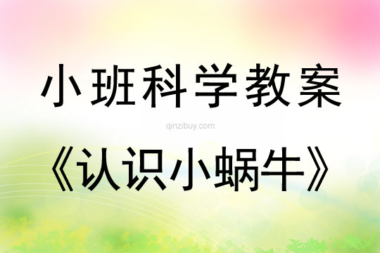 小班科學教案：認識小蝸牛小班科學教案：認識小蝸牛