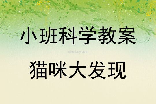 幼兒園科學教案：貓咪大發現幼兒園科學教案：貓咪大發現