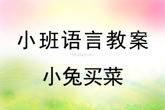 小班語言教案：小兔買菜小班語言教案：小兔買菜