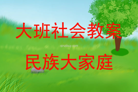 大班社會民族大家庭教案反思