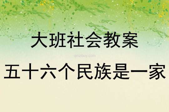 大班社會《五十六個民族是一家》教案反思