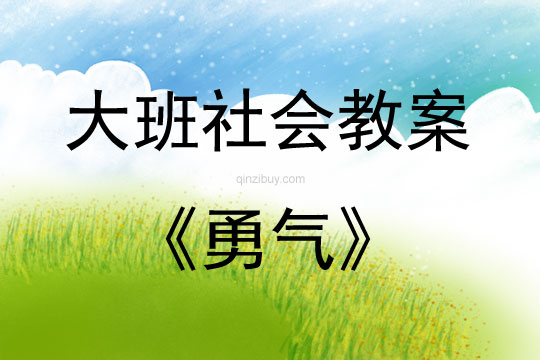 大班社會活動勇氣教案反思