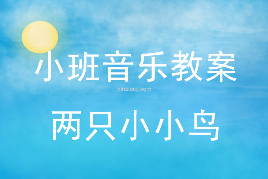 幼兒園小班歌唱教案：兩只小小鳥小班歌唱教案：兩只小小鳥