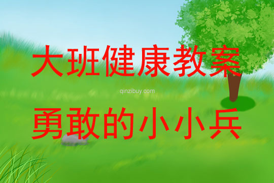 大班健康活動勇敢的小小兵教案反思