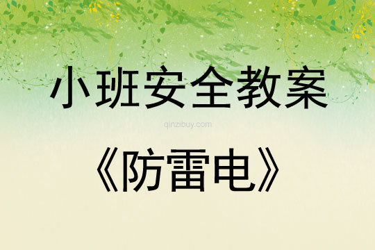 小班安全活動(dòng)教案：防雷電教案