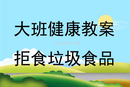大班健康拒食垃圾食品教案反思