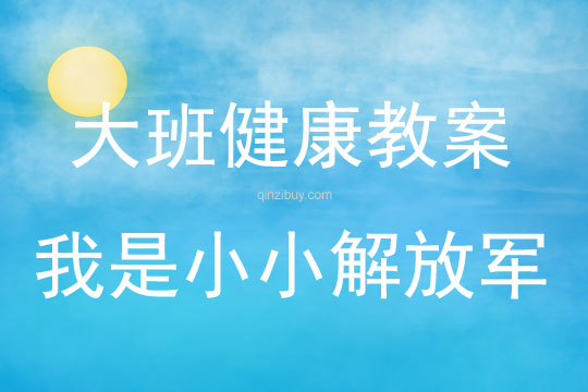 大班健康活動我是小小解放軍教案反思