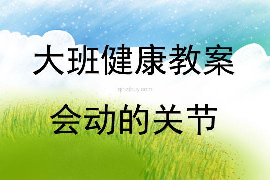 大班健康會動的關節教案反思