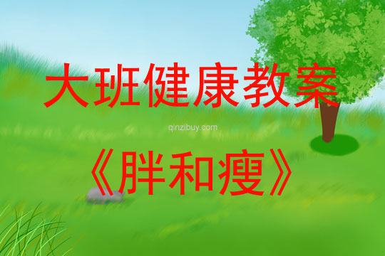 大班健康活動(dòng)胖和瘦教案反思