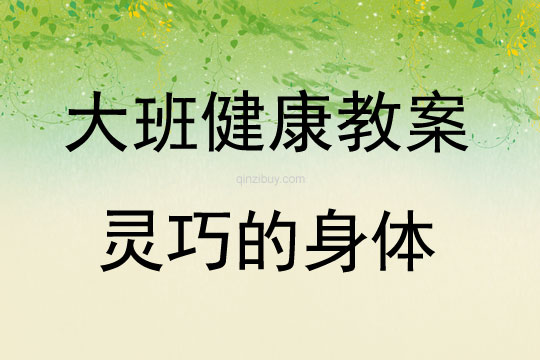 大班健康活動靈巧的身體教案反思
