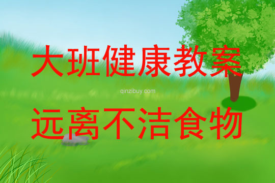 大班健康遠(yuǎn)離不潔食物教案反思