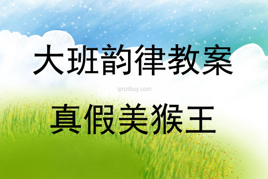 大班韻律游戲活動真假美猴王教案反思