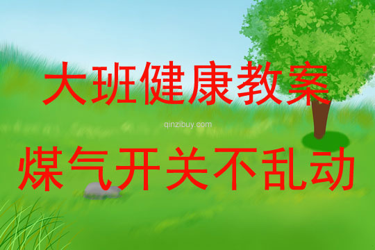 大班健康活動教案：煤氣開關不亂動教案