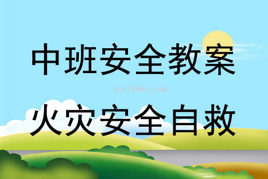 中班安全活動(dòng)火災(zāi)安全自救教案反思