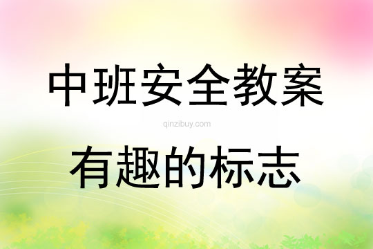 中班安全有趣的標志教案反思