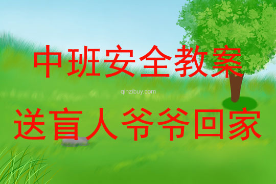 中班安全活動送盲人爺爺回家教案反思