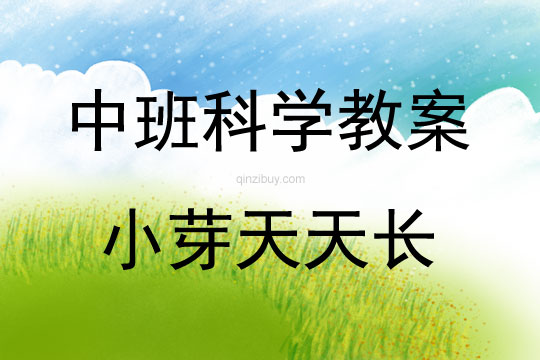 中班科學活動小芽天天長教案反思