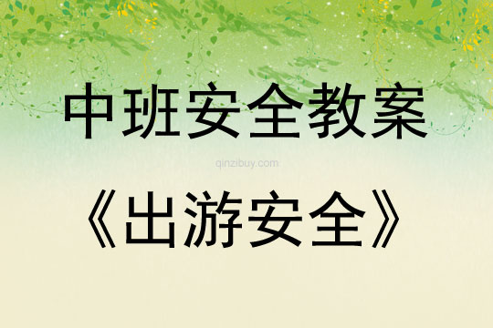 中班安全活動教案：出游安全教案