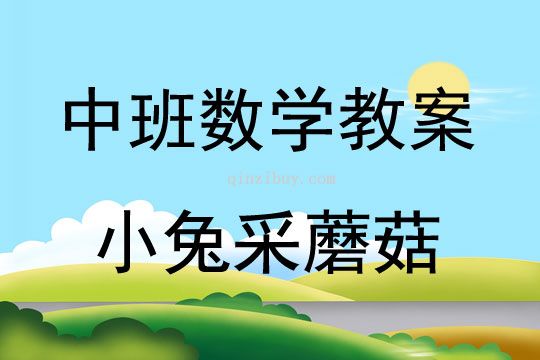 中班數學活動小兔采蘑菇教案反思