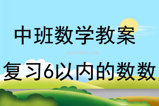 中班數(shù)學(xué)活動(dòng)復(fù)習(xí)6以內(nèi)的數(shù)數(shù)教案反思