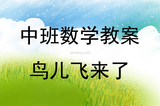 中班數學活動教案：鳥兒飛來了教案(附教學反思)