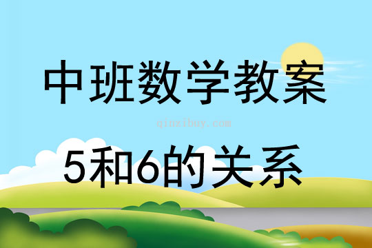 中班數學活動5和6的關系教案