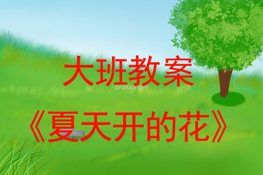 幼兒園大班夏天教案：夏天開的花